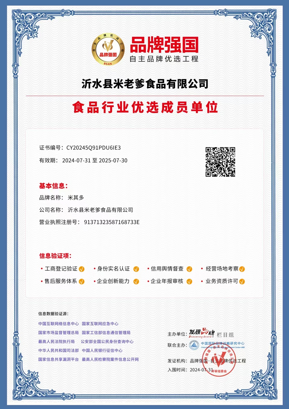 Brand Strong Country - Preferred Member Unit in the Food Industry2
